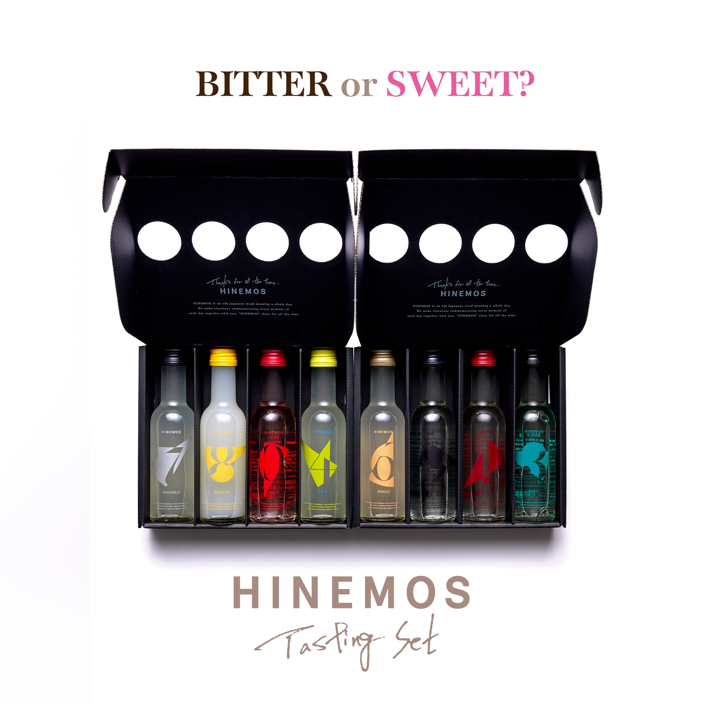 Bitter TASTING SET / Tasting of 4 different HINEMOS – RICEWINE SG